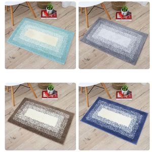 Tapis de bain tapis couleur différente classique motif géométrique Super doux absorbant salle de bain porte lit chambre tapis antidérapant tapis