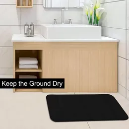 Tapis de mousse de bain Mat à mémoire de bain pour salle de bain douce et confortable super absorbant noir 32 "x 20" dortoir de couverture