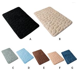 Badmatten Mat vaste kleur niet-slip absorberende badkamer vloerkleed wasruimte badmat woonkamer accessoires lichtblauw 50x80 cm