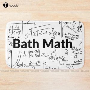 Bath Mats Math Funny Bad Mathematician Maths Teacher Mat White Carpet Custom Badkamer