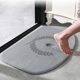 Tapis de bain Mat à mémoire de bain Mattes de mousse non glipt les tapis de salle de bain absorbants