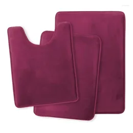 Tapis de toilette en mousse de bain Mat à mémoire de bain Tapis de salle de bain en forme de U Super absorbant Pied Européen Charpets de douche