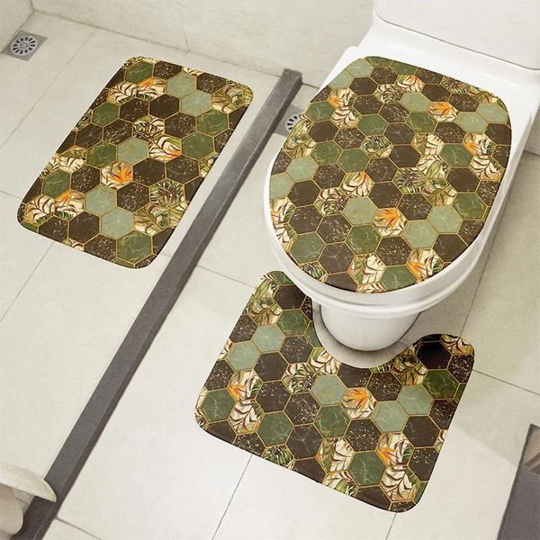 Alfombrillas de baño modernas cojín de baño de baño