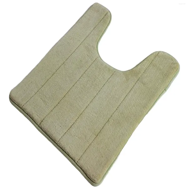 Alfombras de baño Baño antideslizante Alfombras de inodoro suaves y gruesas Estera en forma de U para alfombra de contorno de cómoda