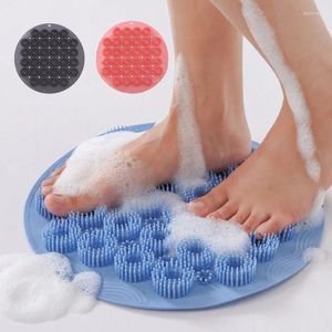 Badmatten Niet-slip massages borstel badkamer douche zachte siliconenvoet met zuignap wassen reiniging gereedschap producten