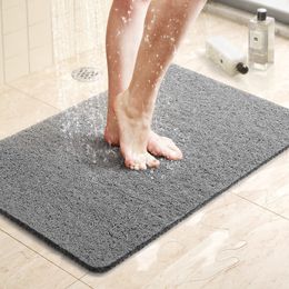 Tapis de bain Tapis de douche antidérapant avec drain Loofah en PVC à séchage rapide pour baignoire salle de bain sans phtalates 230919