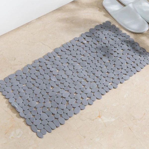 Mattes de bain Mat à gêne surdimensionnées Salle de bain sans glissement de salle de bain haute valeur pratique avec des particules de massage confortables bonnes pour les ventouses