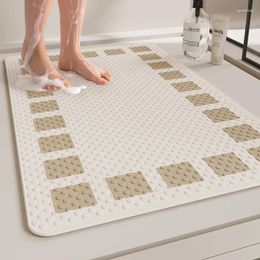 Mattes de bain Plaid Plaid Anti-slip Bathmat salle de bain anti-sol