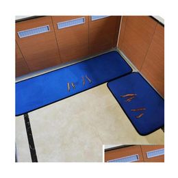 Tapis de bain imprimé et salle de douche, ensemble de style moderne, antidérapant à côté de la baignoire, tapis en microfibre, livraison directe, maison, jardin, salle de bain, accès Dhmiz