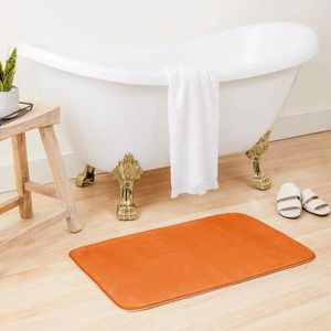 Tapis de bain purement orange de salle de bain de salle de bain