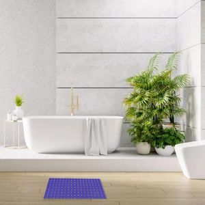 Badmatten PVC badkamermat niet-slip douche met afvoergaten waterdicht rubberen rug met rubberen badkuip voor snelle drogende vloerbeveiliging