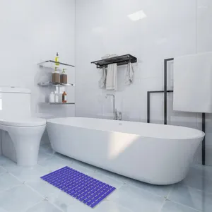 Mattes de bain PVC Mat de salle de bain Douche non glissée avec trous de drain