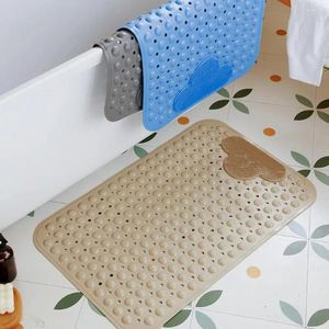Tapis de bain rectangulaires durables anti-fatie relaxante tapis de douche PVC anti-automne