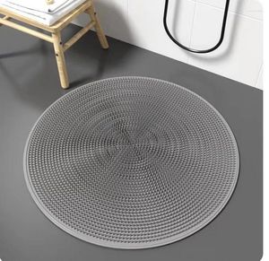 Mattes de bain Round 50 cm Mat à pied Massage de douche de douche de salle de bain Tapis de salle de bain Decorat d'entrée Décoration de tapis accessoire