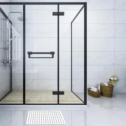 Tapis de bain avec support en caoutchouc, tapis de douche antidérapant en Pvc avec trous de drainage, baignoire à dos étanche pour sol à séchage rapide