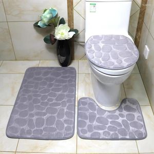 Badmattenset Badkamermat Flanel Antislip Keukentapijt Toliet Tapijt Wasbaar Tapete Absorberend Antislip