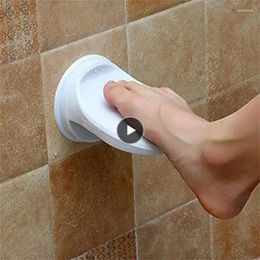 Mattes de bain accessoires de douche raser la jambe étape d'aide support de poignée pédale pédale non glissement aspirateur de repos net pédales blancs pas de poinçonnage