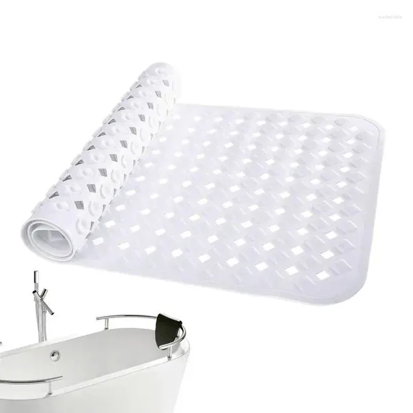 Mattes de bain Mat de sol de douche Mat à sol doux PVC avec trous de drain