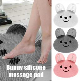 Baignier de bain douche pied en silicone massage pinceau pinceau non glip