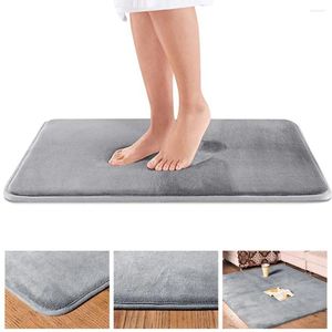 Mattes de bain Tapis de salle de bain doux Douche à la maison Colon de coton Corridor Coral Fleece Absorbant Absorbant Tapis Anti-Slip Produit de cuisine Tapis # z # z # Z