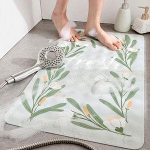 Tapis de bain en pierre antidérapant 40x70cm, fournitures de maison, tampons de baignoire créatifs en PVC, bactérien, commodité utile