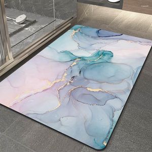 Tapis de bain tapis Super absorbant tapis de salle de bain antidérapant toilette à séchage rapide porte de douche paillasson d'entrée tapis doux