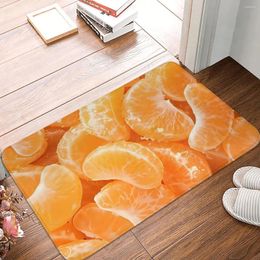 Tapis de bain tapis de fruits mandarine Orange protection toilette cuisine porte de douche anti-dérapant pied Design tapis de salle de bain