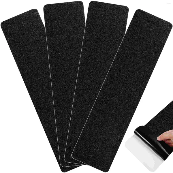 Tapis de bain Ruban anti-dérapant pour escalier Bandes de roulement extérieures Anti-dérapant de sécurité Adhésif Escaliers Bande de roulement Tapis Marches Autocollant Noir Friction à haute traction