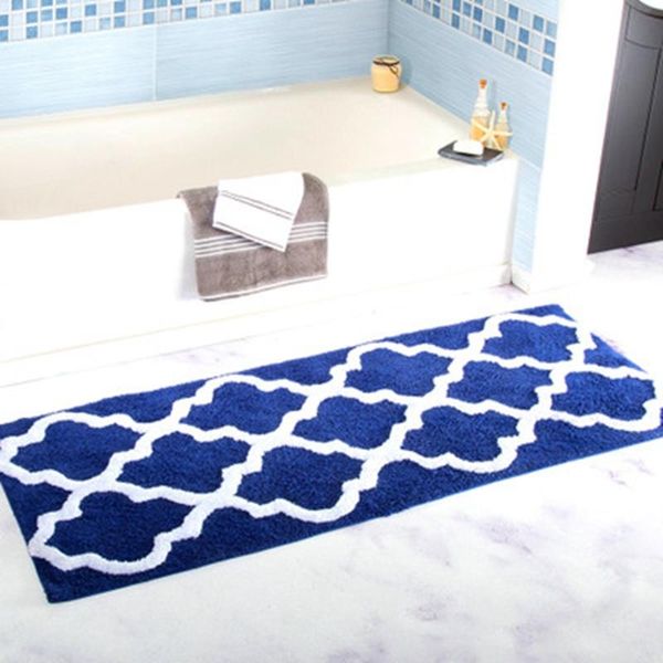 Tapis de bain Tappeto Antiscivolo Da Cucina Assorbente Per Camera Letto Bagno In Ensemble de tapis de salle de bain en microfibre