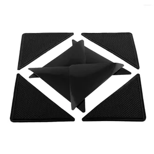 Badmatten driehoek vloermat hoeken kussens kussens niet-slip PU tapijt patch tape herbruikbare vloerkleed grijpen wasbare duurzame woningbenodigdheden
