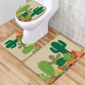 Mattes de bain Tropical Cactus tapis imprimé imprime