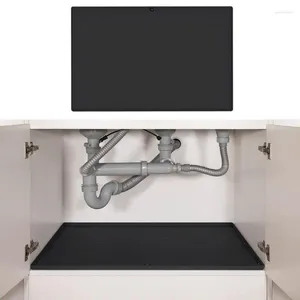 Esteras de baño debajo del fregadero gabinete de gabinete protectores de cocina estantes impermeables alfombras de botella de vajilla protectores accesorios