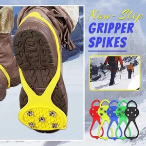 Mattes de bain Mattes universelles non glissantes Gripper Pikes Anti Slip Calling Snow Walking Studs Chaussures