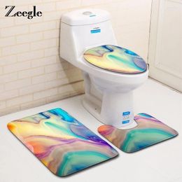 Mattes de bain Zeegle Sand Planchers de salle de bain Tapis de toilette Tobine de toilette pour décoration couvercle de couvercle antidérapant tapis absorbant