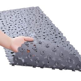 Mattes de bain Zloog 1pc Anti-slip Bath Mat de bain accessoires de salle de bain en forme de baignoire en forme de pelle