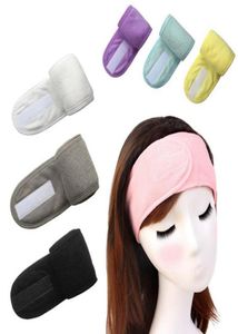 Baignoire Femmes Femmes Bandons Cosmetic Hair Bands Lavage Face Bath Maquillage Band Up Tête Turban Spa Salon ACCESSOIRES 8 COLO6584414