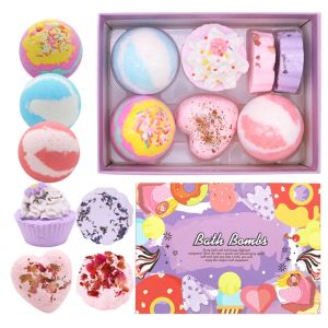 Bulle de spa de bain pour les femmes drop bombes bombes de bain bombes de bain 7pcs en forme de bombes de bain spéciale avec huiles essentielles