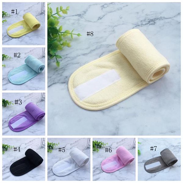 Bath Supplies Douche Femmes Bandeaux Cosmetic Hair Bands Lavage Face Makeup Band Fashion Head Turban Spa Salon Salon RH2107