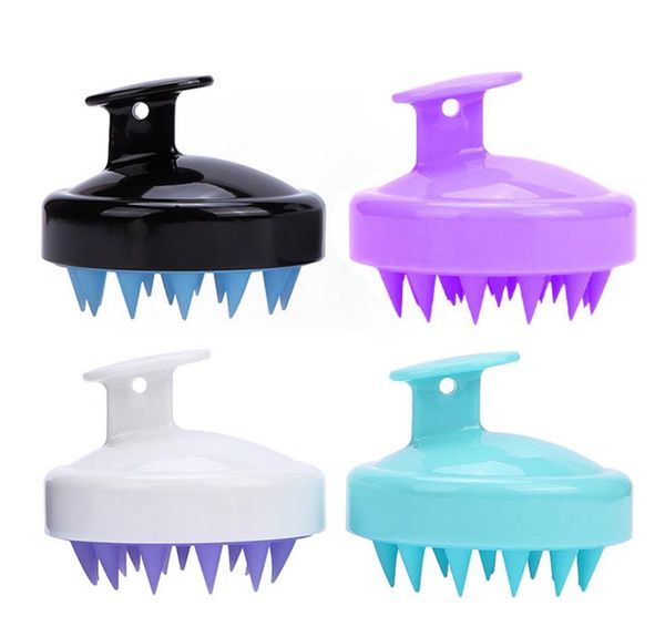 Bain Toilette Fournitures Cheveux Shampooing Brosse Soins Du Cuir Chevelu Doux Silicone Masseur Cheveux Humides Et Secs Pour Femmes Hommes Animal De Compagnie