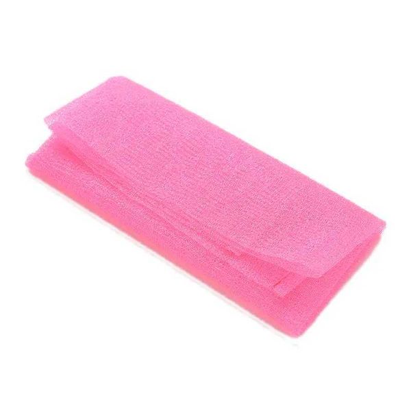 Accessoires d'outils de bain 1 serviette de gel de douche de beauté exfoliant en nylon japonais suivi de l'essuyage de l'éponge et de la rondelle en 3 couleurs Q240430