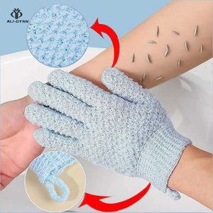 Accesorios de herramientas de baño 1 Guante de ducha esmerilado utilizado para pelar los guantes Massaje de glaseado del cuerpo Q240430