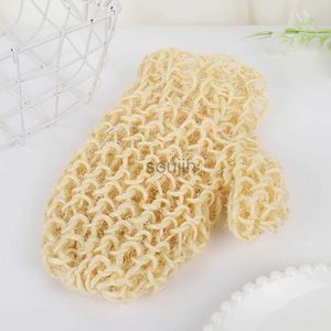 Badgereedschap Accessoires 1 st Exfoliërende Mitt Glove Sisal Bath Shower Scrubs Handschoenen Herbruikbare Body Scrubber Skin Exfoliator Skin Care Tools 240413