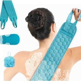 Badgereedschap Accessoires 3 stuks/set Body Scrubber Back Massage Peeling Sponge Badkamer Doucheborstelproducten Q24043011