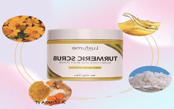 Outils de bain accessoires pour le corps Corps Curcuma Miel Natural Skin Brightening Whitening Hydrating Dead Smooth 2208314260378