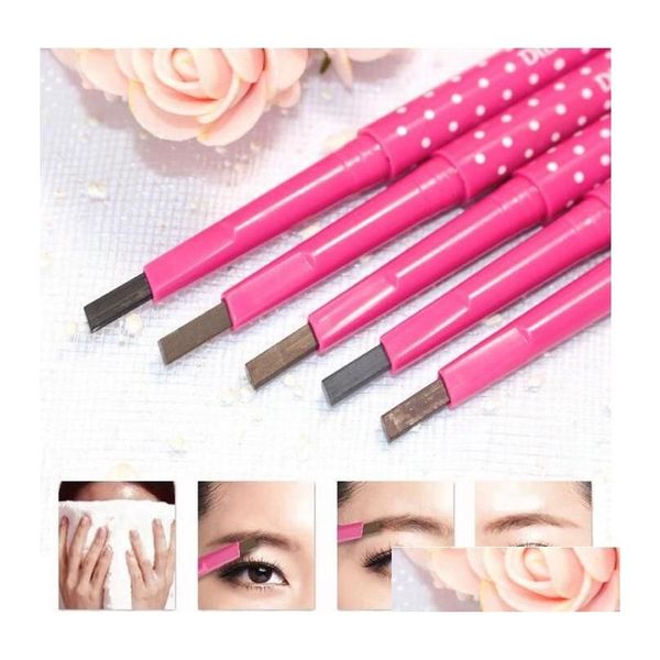 Outils de bain Accessoires Crayon à sourcils de haute qualité Naturel Étanche Rotation Matic Eye Brow Cosmétique Sha Liner Pen Drop Delivery Dh0H3