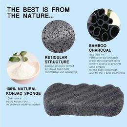 Outils de bain Accessoires Natural Konjac Soft Bath Scurber Body Scrub Scrug Sponge Exfoliation Clain