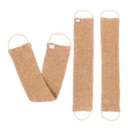 ACCESSOIRES DE BAIN TOODS Ramie Jute Soucheur Multifinectional Back Exfoliator avec laveuse adaptée aux hommes et aux femmes Q240430