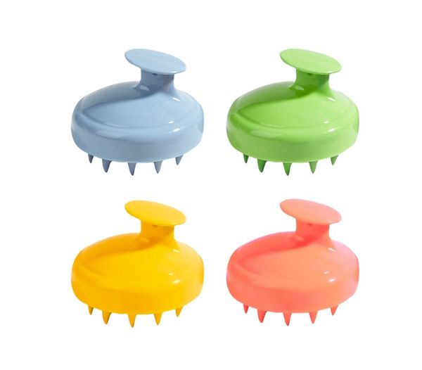 Outils de bain accessoires de massage du cuir chevelu brosse humide et sèche nettoyage adulte bébé ménage doux salle de bain silicone peignes de soins capillaires outils de style accessoires