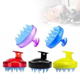 Bath Tools Accessories SILE Shampooing Brush S l'écailleur Mas Peigt Adt Masr Hair Tool Drop Livrot Health Beauty Body Dhpjm