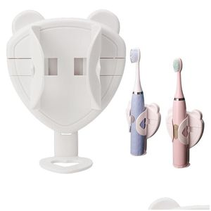 Outils de bain Accessoires Porte-brosse à dents Auto-adhésif Salle de bain Fermer Outil de rangement mural pour brosses à dents électriques Drop Deliver Ot1Pf